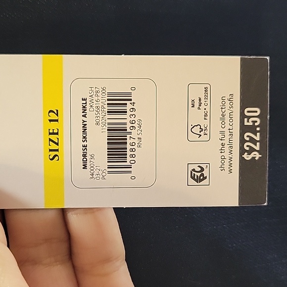 Sofia size 12 mid rise skinny ankle jeans - Picture 2 of 2